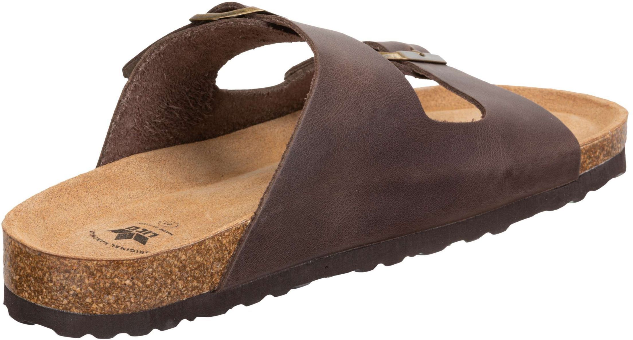 Pantolette LICO "Pantolette Alvaro", Herren, Gr. 38, braun, Synthetik, Schuhe Pantolette braun 38