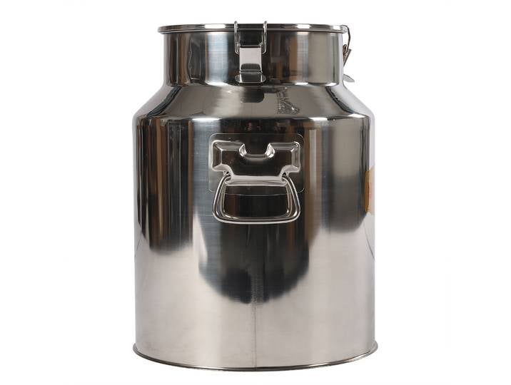 Cylindre en acier inoxydable 201, 28 L/6,16 gal, pot à lait hermétique, antirouille, pour le stockage de l'eau, du lait, du vin, du fromage, de la crème, de la farine