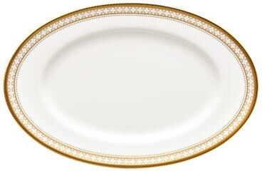 "Noritake Trefolio Gold Butter/Relish Tray, 8-3/4"""