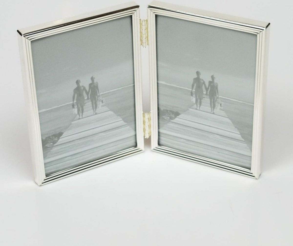 Tweeluik Parijs Zilver 10 x 15 cm