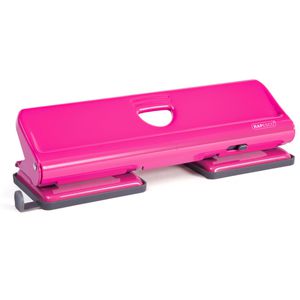 RAPESCO Mehrfachlocher 720, 1385, 4-fach Locher aus Metall, rosa, bis 22 Blatt