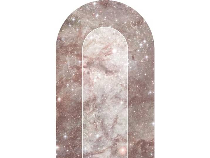 Komar selbstklebende Vlies Fototapete - Mauve Diamond - Größe 127 x 200 cm (Breite x Höhe) - Tapete, Schlafzimmer, Wohnzimmer, Marmor, Stein - D1-064