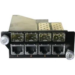 LevelOne MDU-0211 2 Port 10G SFP Modul (2 Ports), Netzwerk Switch, Silber, Schwarz