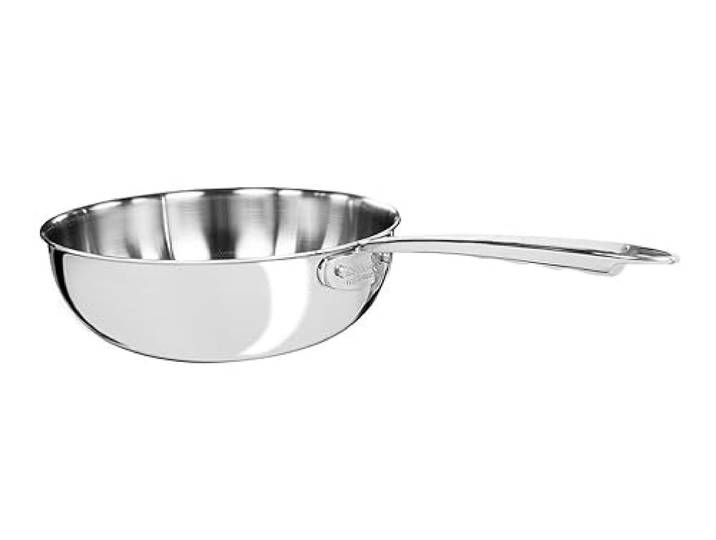 AGNELLI Pfanne aus Edelstahl poliert 3-fach Mantecare 28 cm