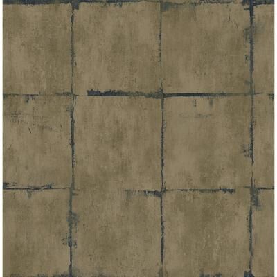 Seabrook Designs Bellamy Faux Concrete Blocks Unpasted Wallpaper