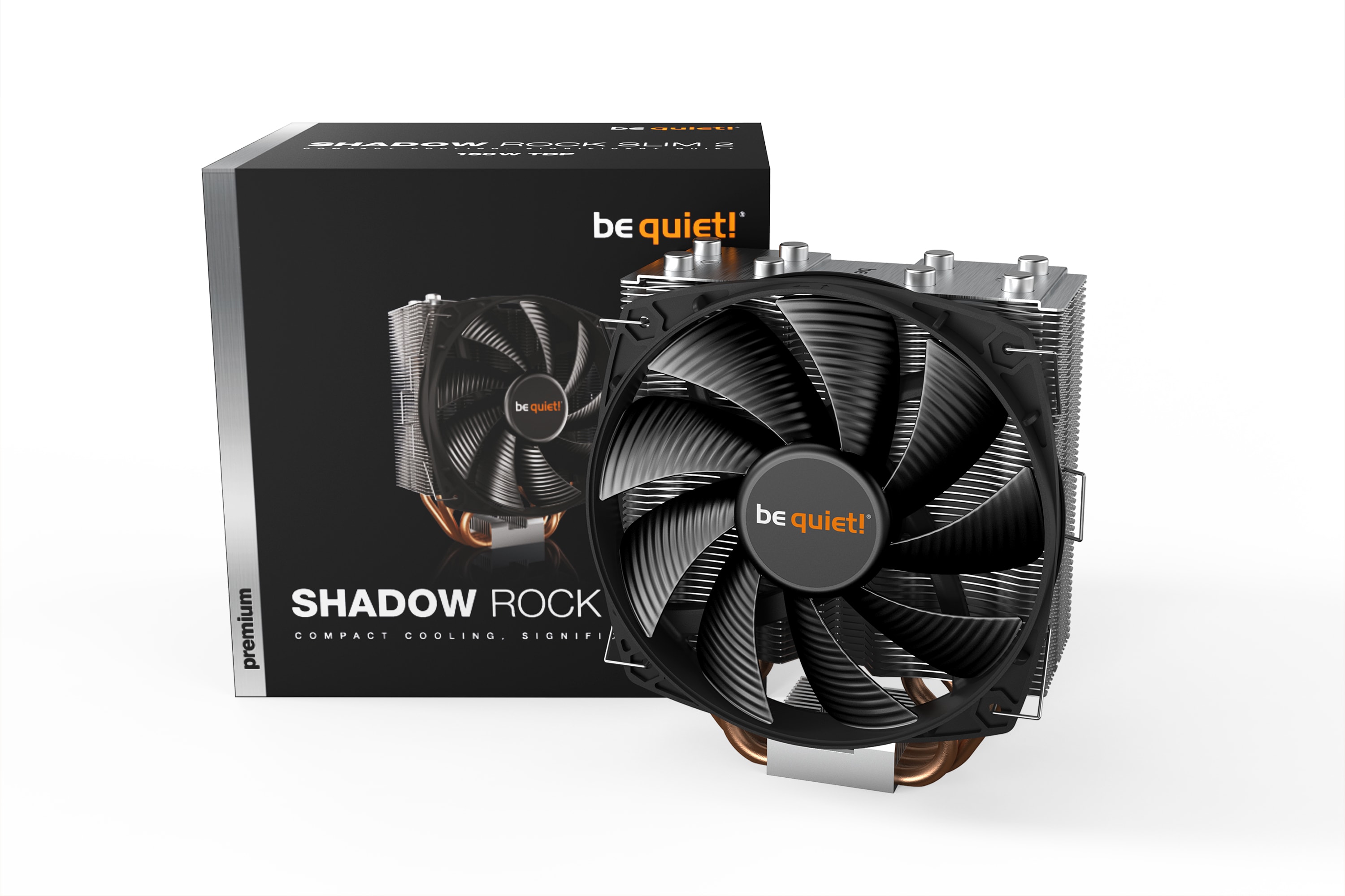 be quiet! Shadow Rock Slim 2 CPU Kühler für Sockel 115X/1200/1700/2011/AM4/AM5 BK032