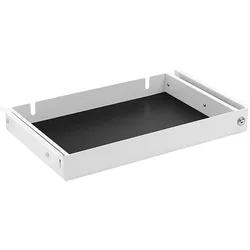 MonLines NTH002W Notebook Schublade unter dem Tisch mit Schloss, weiss, Notebook Ständer, Weiss