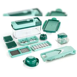 Genius Nicer Dicer Fusion, Set 13-tlg., mintgrün