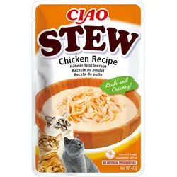 INABA Cat Ciao Stew - cremiges Katzenfutter mit Hühnergeschmack 40g