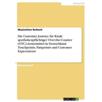 Die Customer Journey für Käufe apothekenpflichtiger Over-the-Counter (OTC)-Arzneimittel in Deutschland. Touchpoints, Painpoints und Customer
