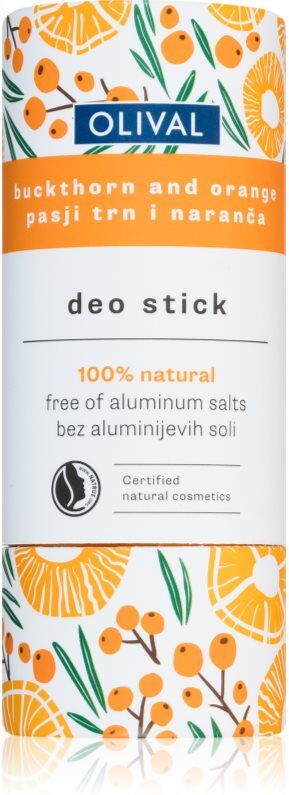 Olival Natural Buckthorn and Orange déodorant solide sans sels d'aluminium 40 g