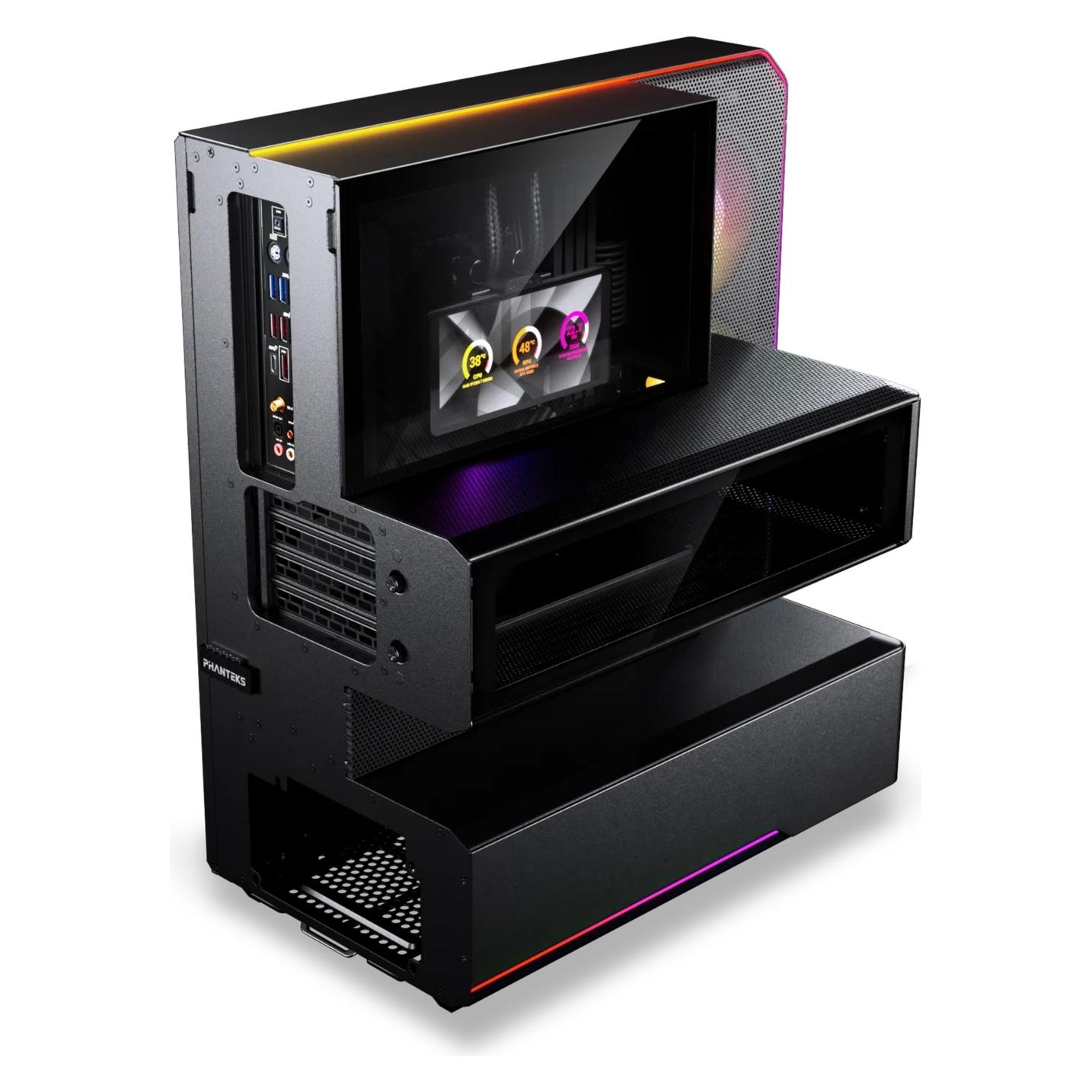 Phanteks EX5 MAX z AiO S25 360 ARGB - czarna (ATX, mATX, Mini-ATX, Mini-ITX) (PH-EX526M_DBK01)