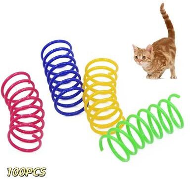Inspire Essentials PlayBounce Cat Spring Toy Interactive Jumping Coil 2