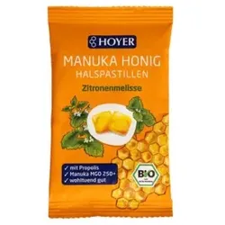 Hoyer Manukahonig Halspastillen Zitronenmelisse bio