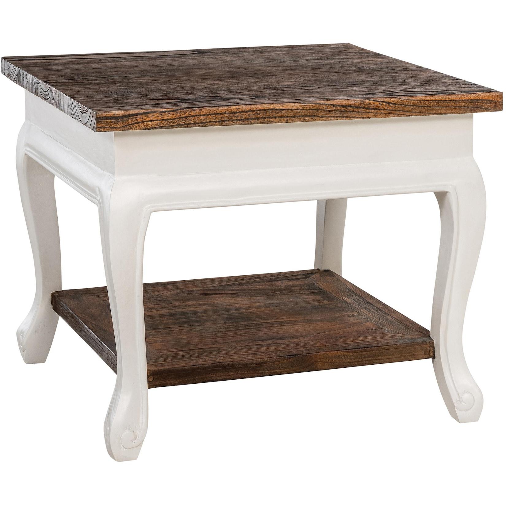 CLP Couchtisch Thordis - Farbe: dunkelbraun, Größe: 60x60 cm