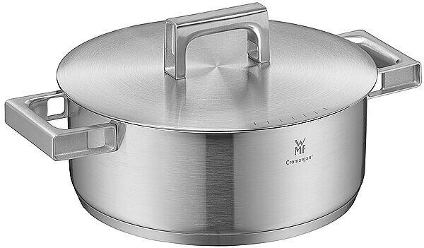 WMF Bratentopf mit Deckel ULTIMATE COOL 24cm  silber EG