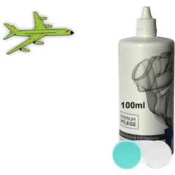 Premium Pflege - Kombilösung mit Hyaluron 100ml Flightpack Kontaktlinsen