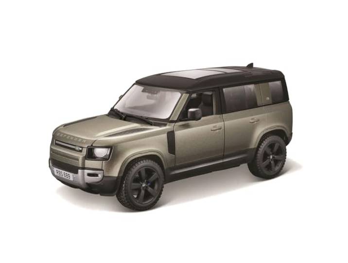 Bburago - Land Rover Defender 110 (2022) Schaal 1:24, Diecast Replica met Openende Deuren, Willekeurig Assortiment, Officiële Land Rover Licentie