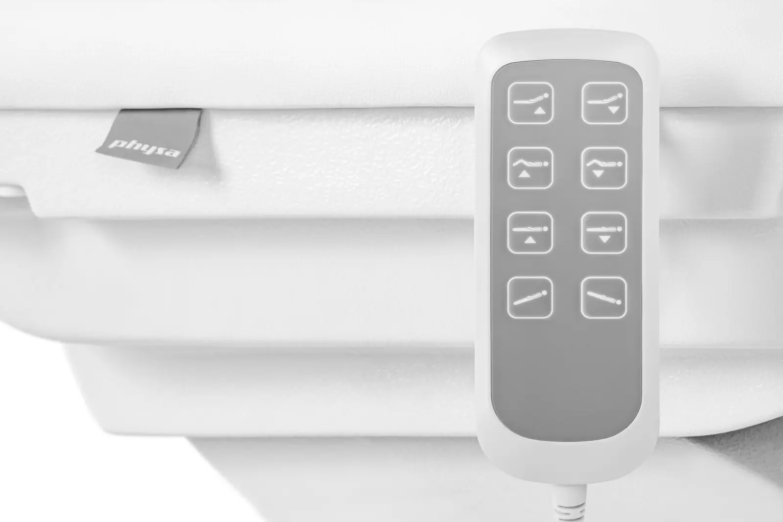 physa Elektrische Kosmetikliege - 4 Motoren - 350 W - 187 x 60 x 65 - 87,5 cm - 150 kg - weiß PHYSA BOLZANO WHITE