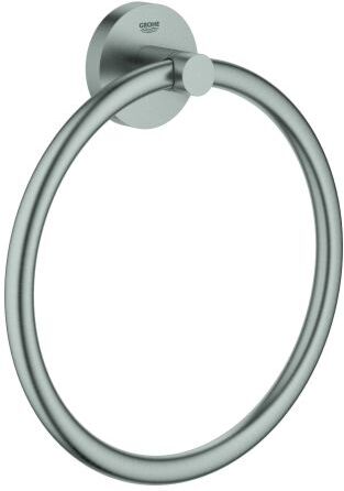 Grohe Essentials Handtuchring 40365DC1 supersteel, verdeckte Befestigung