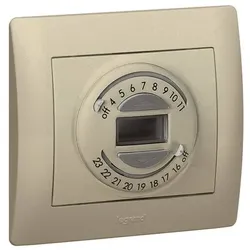 Legrand 775698 Einsatz Rollladenuhr 3-Leiter Galea titanium