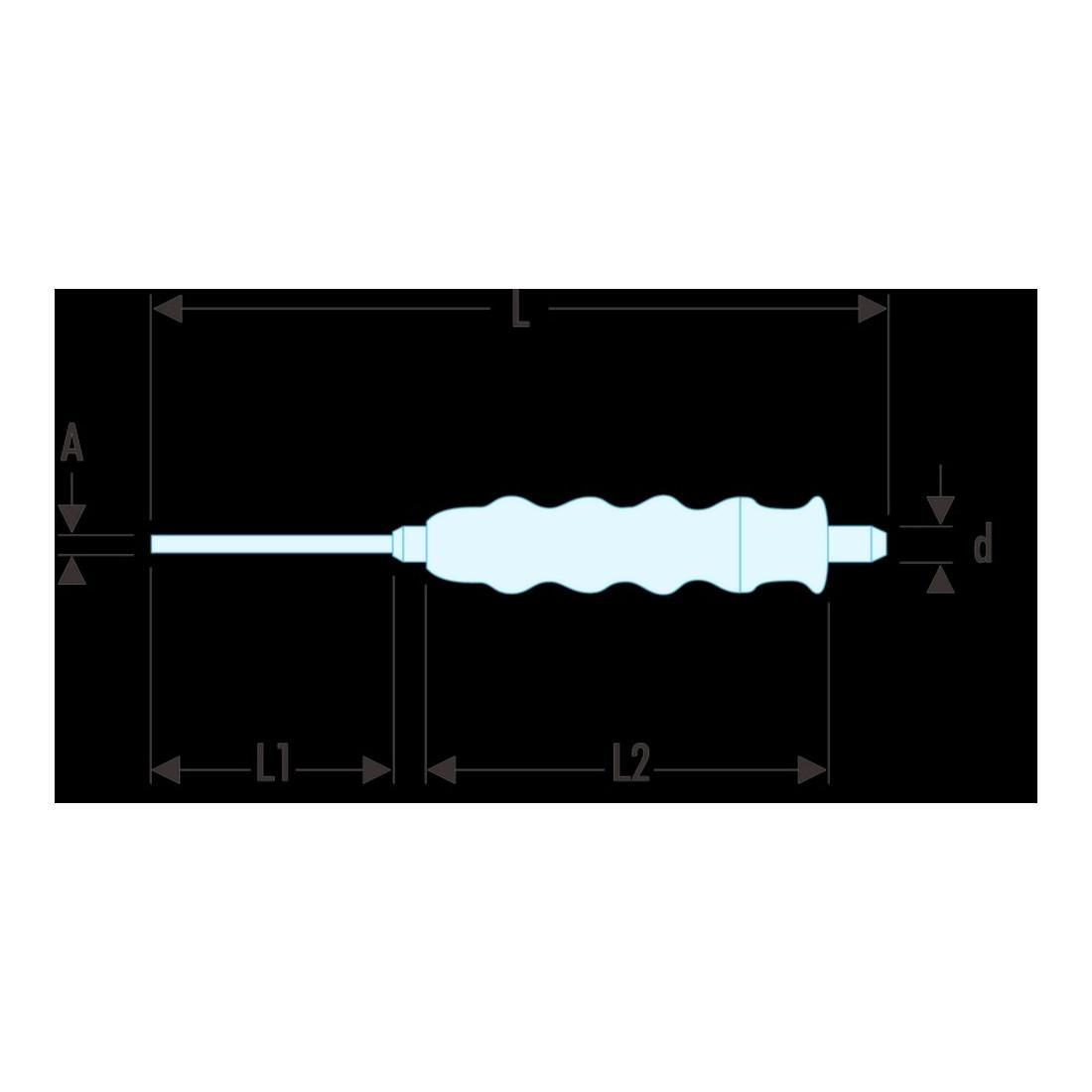 Facom Körner mit Handgriff Spitze 4 mm (255.G4)