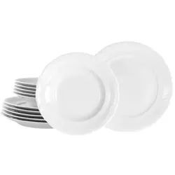 CreaTable Frederike Weiss Tafelservice 12-tlg Porzellan
