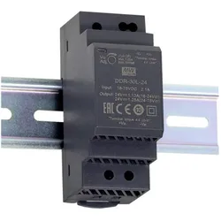 MeanWell, Systemstromversorgung, MEAN WELL DDR-30G-24 Hutschienen-DC/DC-Wandler (DIN-Rail) 24 V/DC 1.25 A 30 W A