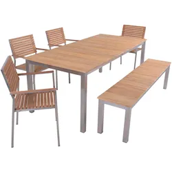 Gartentischgruppe Dallas- Denver Teak 6-tlg.