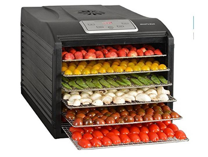 Déshydrateur Fruits Et Légumes 6 Plateaux 500w - SECCO 6 BLACK