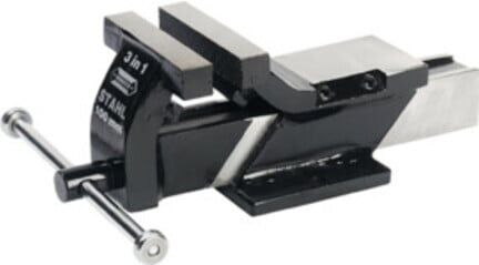Wabeco Schraubstock Backenbreite 100mm Spannweite 100mm mit Amboss u. Rohrspannbacken (40102)