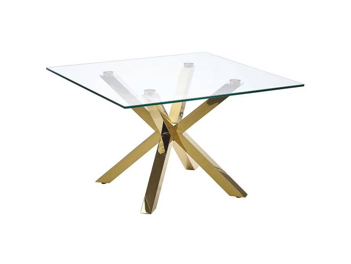 COUCHTISCH Glas Gold quadratisch 70/70 cm Starlight