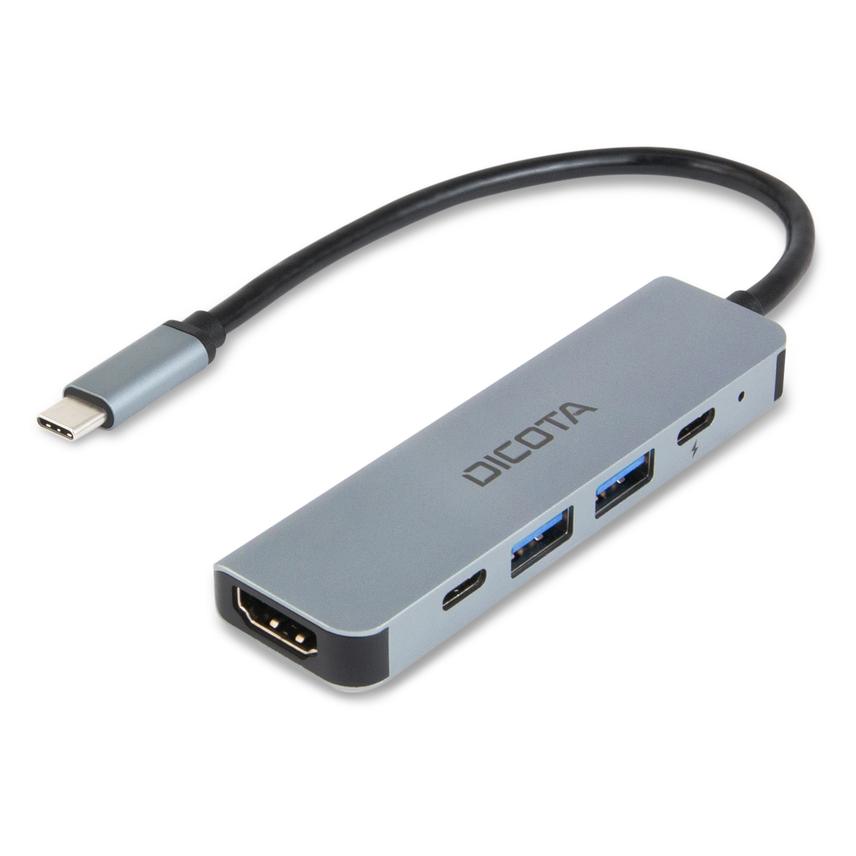Dicota USB-C 5-in-1 Video Hub 4K (USB-C, 5 Ports) (D32060)