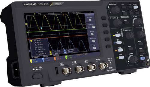 VOLTCRAFT DSO-2154 Digital-Oszilloskop 150MHz 4-Kanal 1 GSa/s 80 kpts 8 Bit Digital-Speicher (DSO) 1St.
