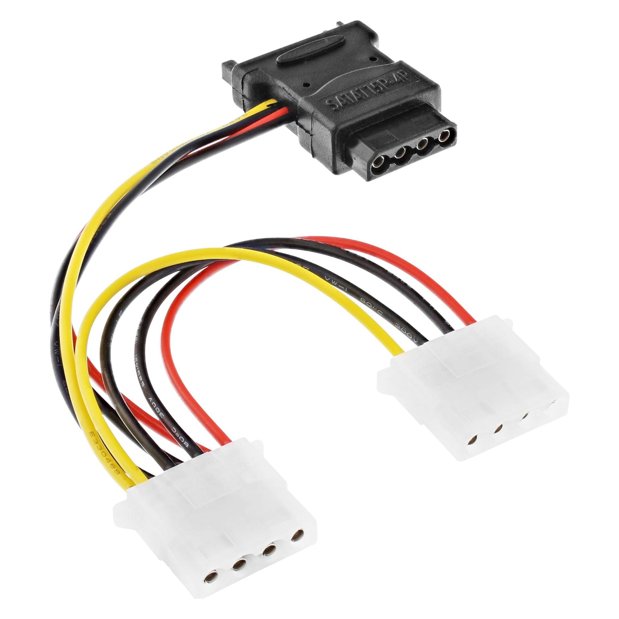 InLine SATA Stromadapterkabel (15 cm, SATA) (29679)
