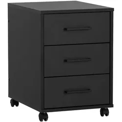 Möbelpartner Rollcontainer »Ruby« schwarz, 40.1x57x50 cm