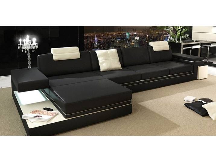 JVmoebel Ecksofa Design Ledersofa Tachau SW in modernem Stil und hohem Komfort, Made in Europa