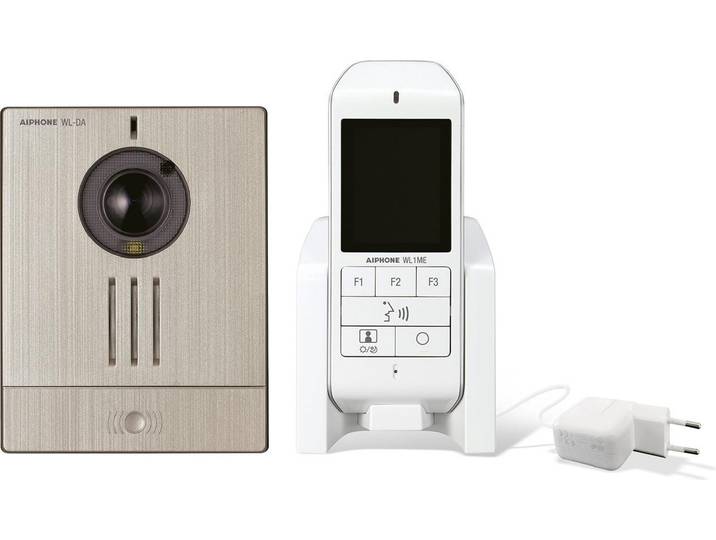 Carillon vidéo couleur sans fil\, technologie DECT\, mémoire\, caméra orientable horizontalement - AIPHONE - WL11