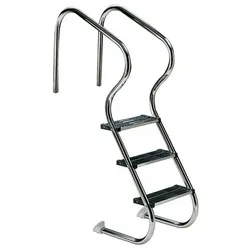 Pool Einbautreppe de luxe kurze Bauweise mit 4 Stufen
