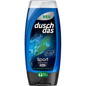 duschdas Duschgel Sport 3in1 Fresh-Energy, für Männer, pH-hautneutral, Flasche, 225ml