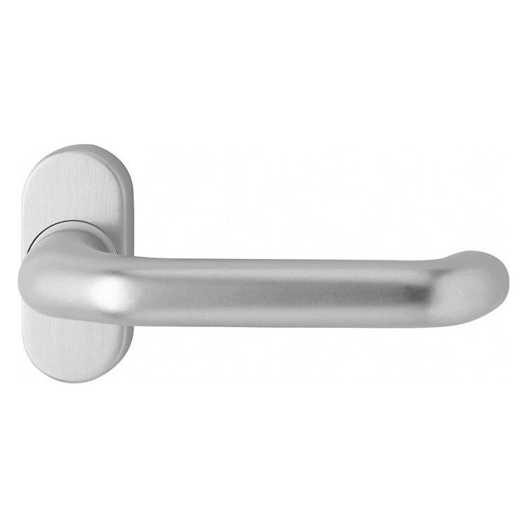 EDI Profiltürdrückerlochteil 1300/2033 Edelstahl EST oval 8 mm gekröpft (Türgriff) (1300/2033/00)