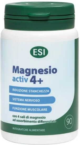 Esi Magno Activ 4+ Integratore 4 Sali di Magno 90 Ovalette