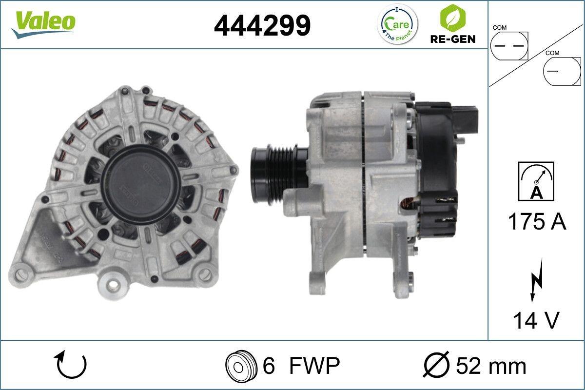 VALEO 444299 Lichtmaschine Generator LiMa 175A 14V passend für MERCEDES-BENZ C-Klasse Limousine (W204) C-Klasse T-modell (S204) C-Klasse T-modell