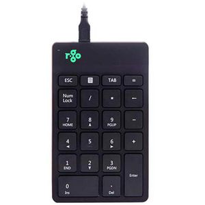 R-Go Zahlenblock Numpad Break RGOCONMWDBL, für Notebooks und PCs, kabelgebunden, schwarz