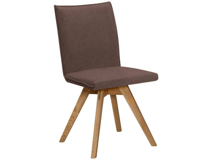 Moderano Stuhl, Braun, Eiche, Holz, Wildeiche, massiv, eckig, 60x91x61 cm, Stoffauswahl, Typenauswahl, Esszimmer, Stühle, Esszimmerstühle, Vierfußstühle