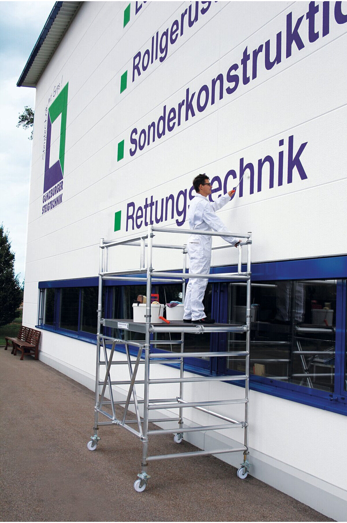 MUNK Klappgerüst Plattform-Höhe 2,80 m Größe 1,35 m x 1,80 m (115228)