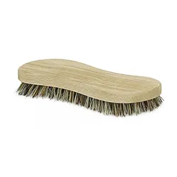 Nölle Union S-Form hart braune Borsten 20 cm Waschbürste braune Borsten, ohne Bart