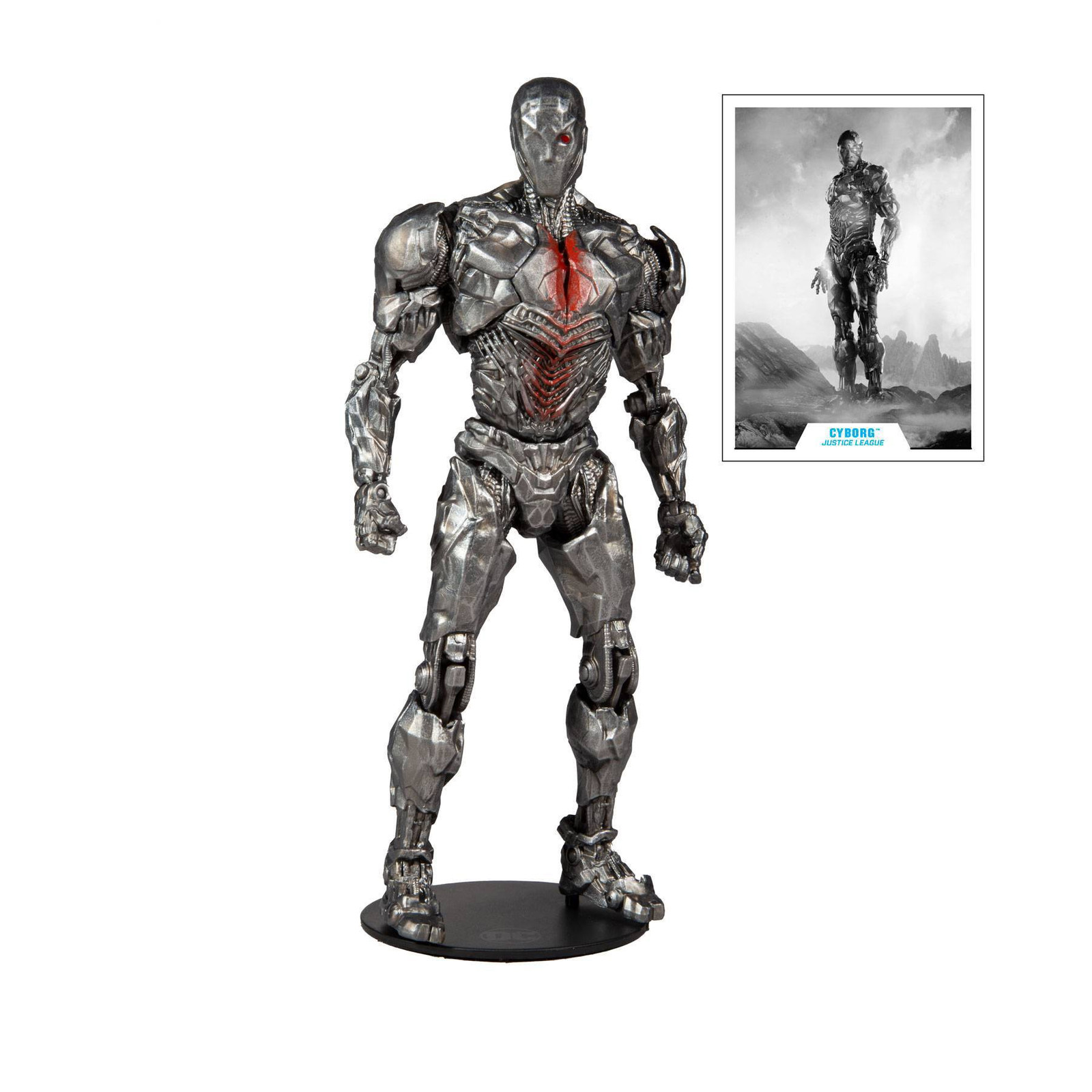 McFarlane Toys DC Justice League Actiefiguur Cyborg met Helm, 18 cm, MCF15097-1