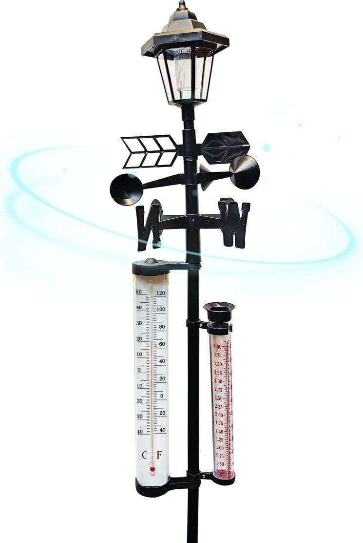 Orange Donkey Weerstation op zonne-energie 3-in-1