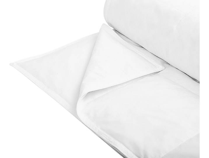 BELIANI 4-Jahreszeiten-Bettdecke Weiß Japara Baumwolle Entenfedern Entendaunen 240 x 220 cm geräuscharm luftdurchlässig leicht ganzjährig Schlafzimmer